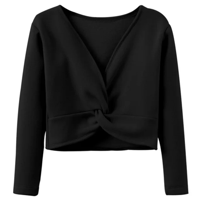 Ballet dance crop sweater pullover (fleece lined)