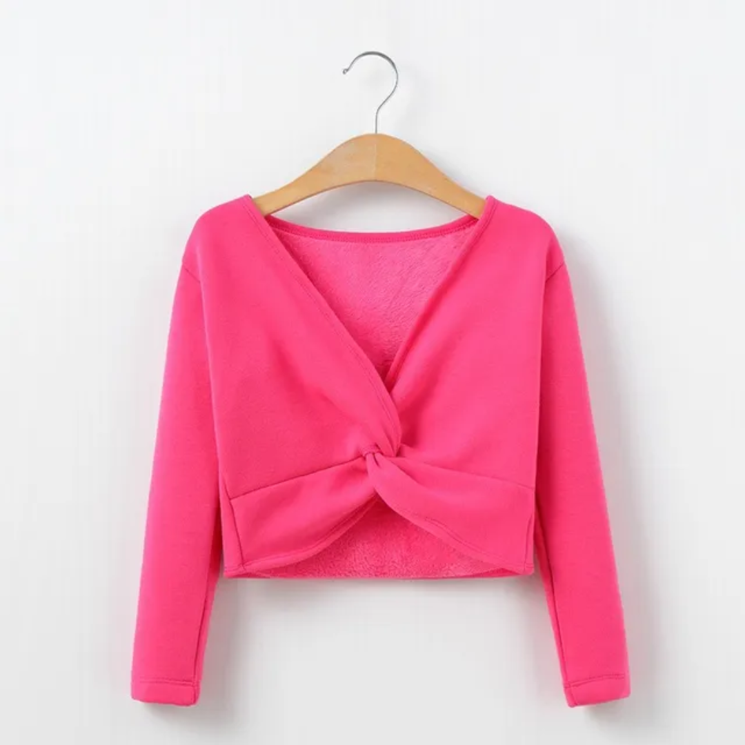 Ballet dance crop sweater (fleece lined)