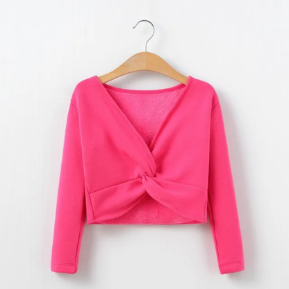 Ballet dance crop sweater pullover (fleece lined)