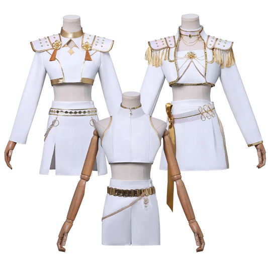Kpop cosplay costume sets white