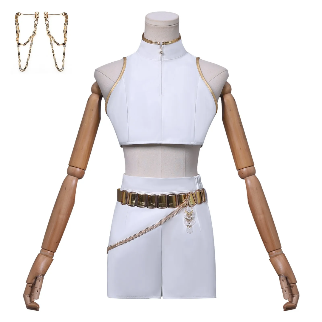 Kpop cosplay costume sets white