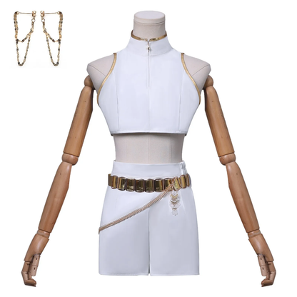 Kpop cosplay costume sets white