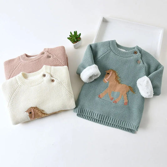 Horse Sweater - fleece lined