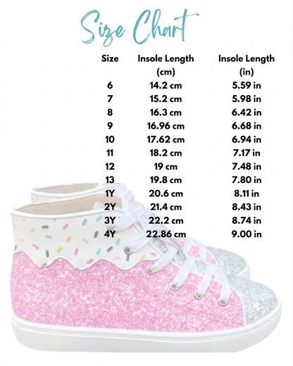 Sprinkle Glitter Hi Top Sneaker pre-order
