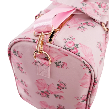 Vinatge floral bow Weekend duffle bag