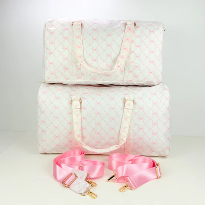 Vinatge floral bow Weekend duffle bag
