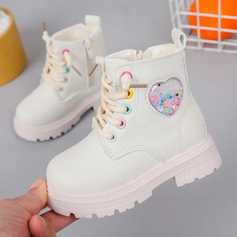 Corazon Heart Shaker Combat boots