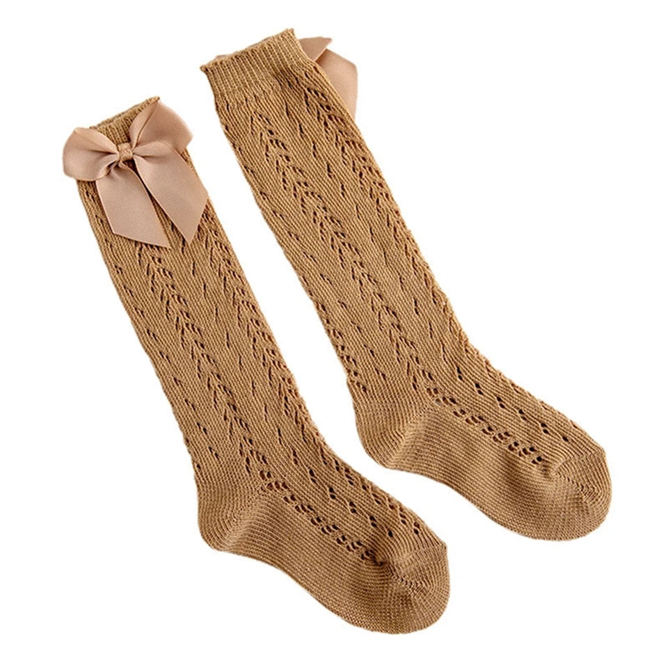 Bow crochet Socks