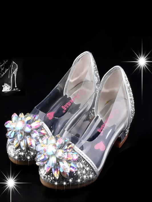 Glass slipper princess shoes