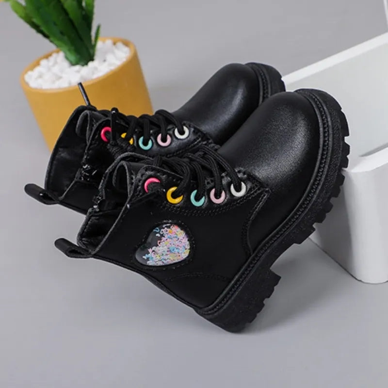 Corazon Heart Shaker Combat boots