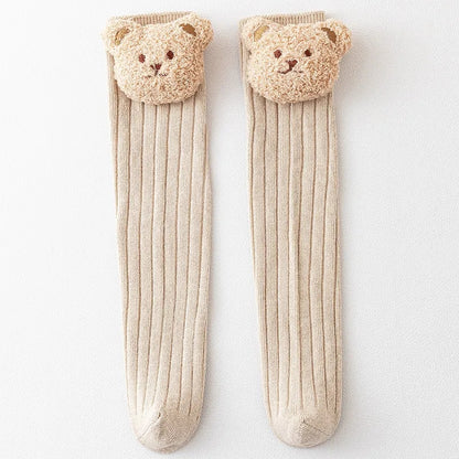 Teddy bear face socks