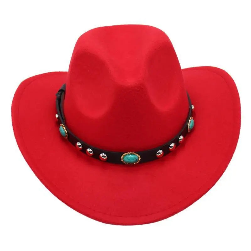 Tammy Cowgirl hat with turquoise band