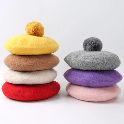 Pom painter beret child and adult match