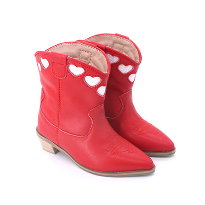 Amorita Heart Embroidered Western boots