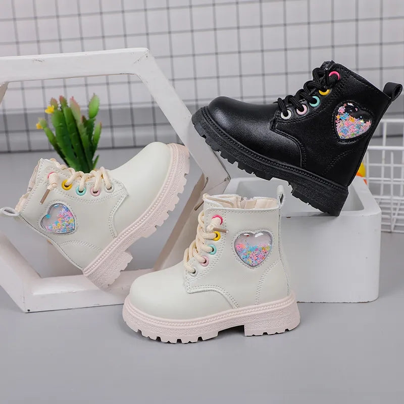 Corazon Heart Shaker Combat boots