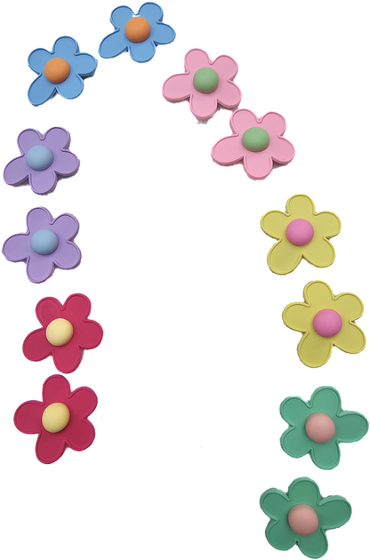 Flower Power hair clips