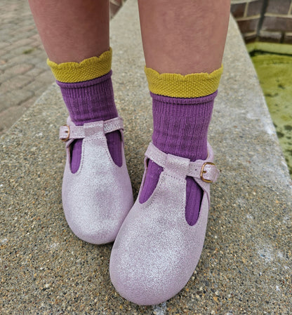 Tbar Shimmer & glitter mary janes