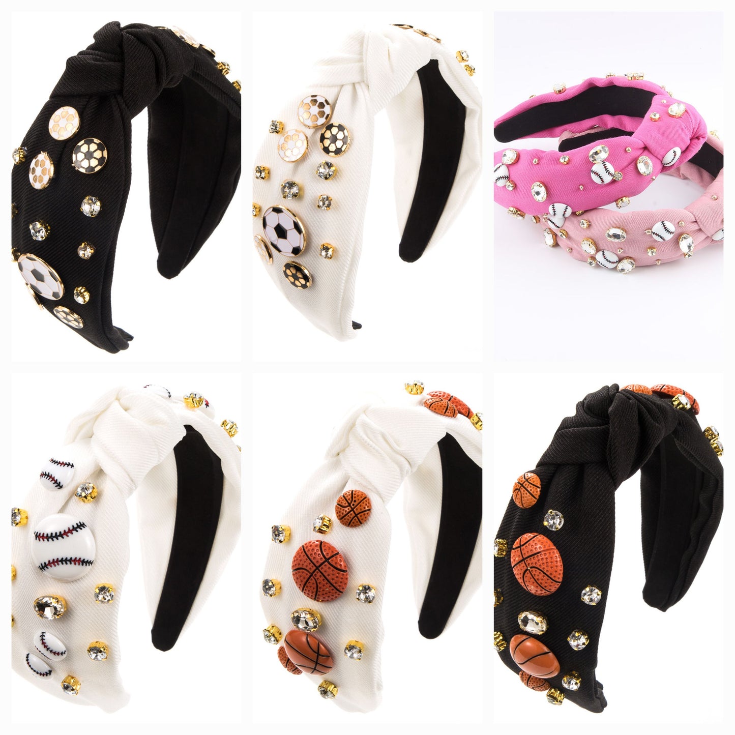 Sports Bling knot headband