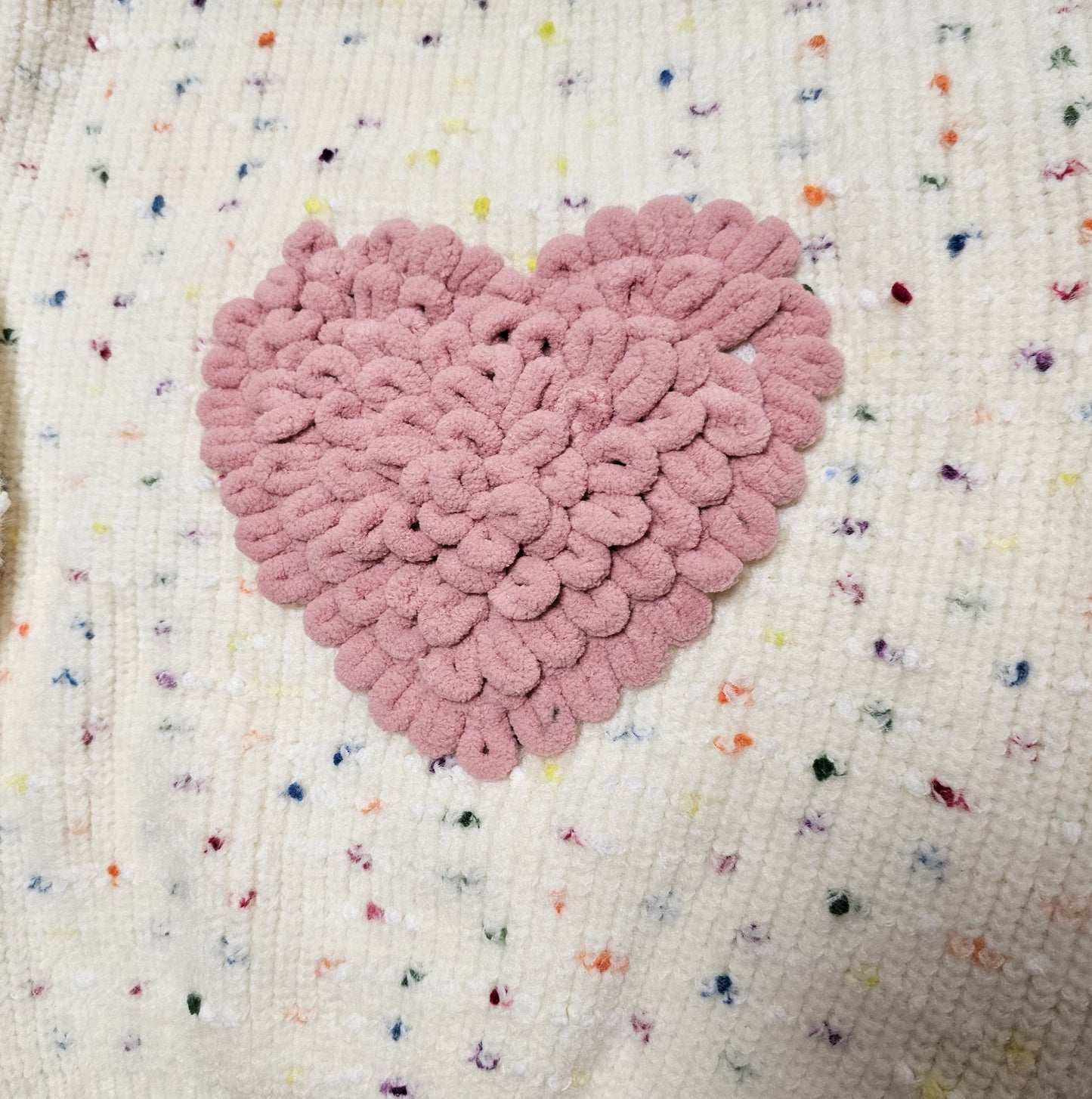 Confetti Heart crew neck sweater