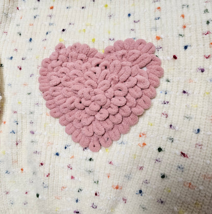 Confetti Heart crew neck sweater