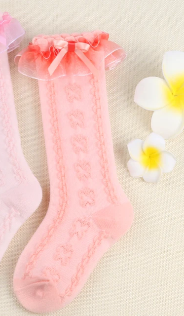 Butterfly Lace Knee high Sock