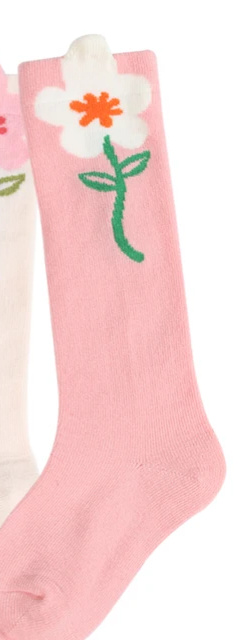 Tall flower socks