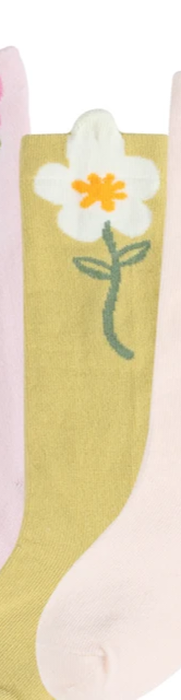 Tall flower socks