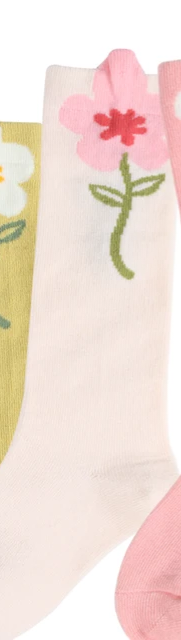 Tall flower socks