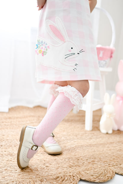 Bunny Lace Double Ruffle Socks RTS