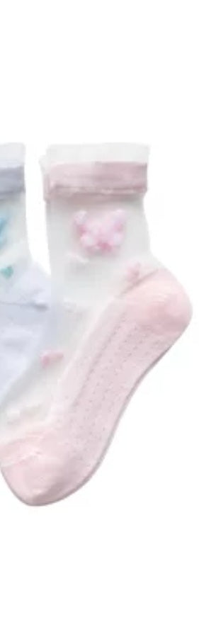 Butterfly Sheer Ankle Sock