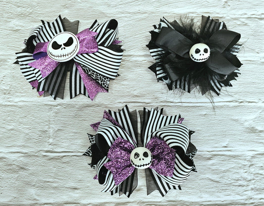 Pumpkin King hair bows