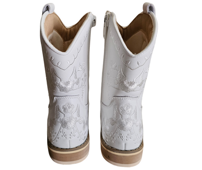 Embroidered floral cowboy boots Mom and me match
