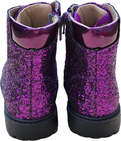 Sparkle squad glitter combat boots