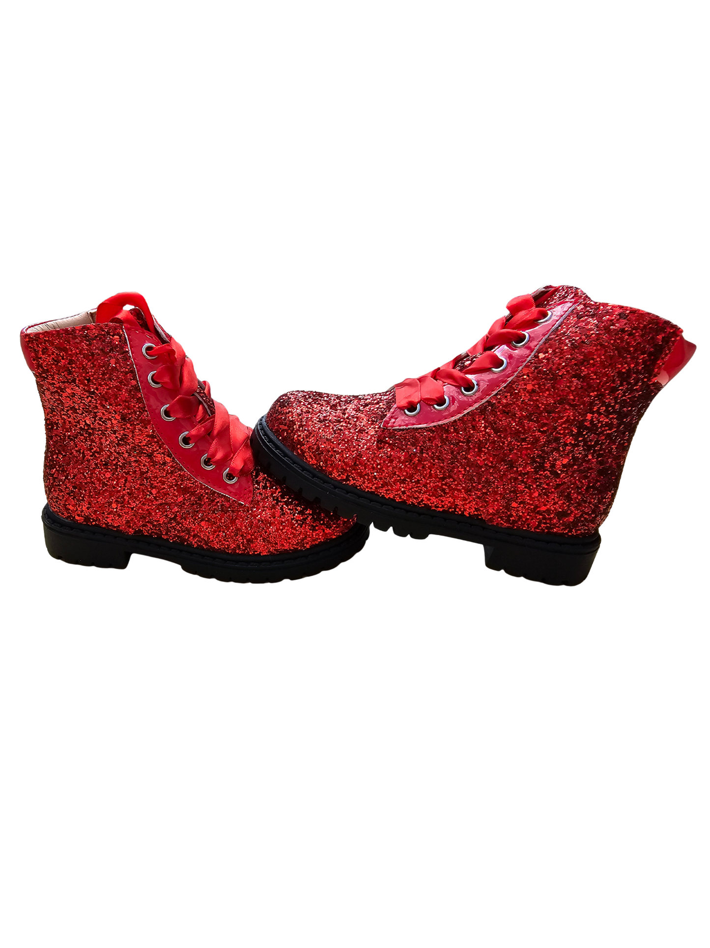 Sparkle squad glitter combat boots