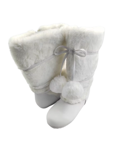 Snowball Pom Pom Fur Boots Girls & Womens