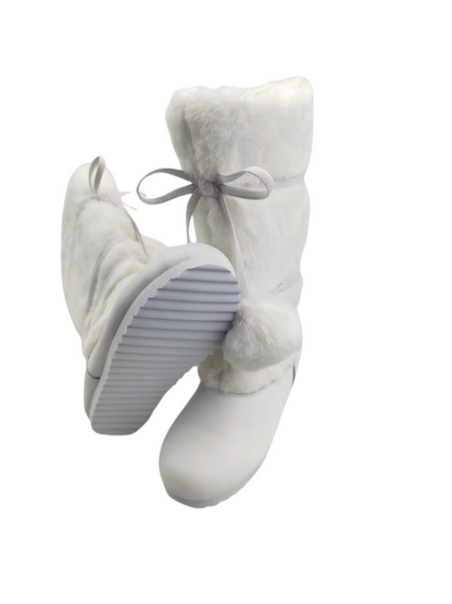 Snowball Pom Pom Fur Boots Girls & Womens