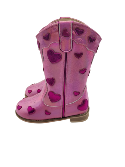 Love Story Embroidered heart cowboy boots