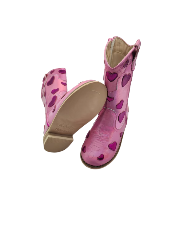 Love Story Embroidered heart cowboy boots pre-order