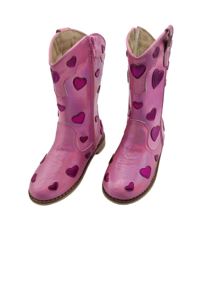Love Story Embroidered heart cowboy boots