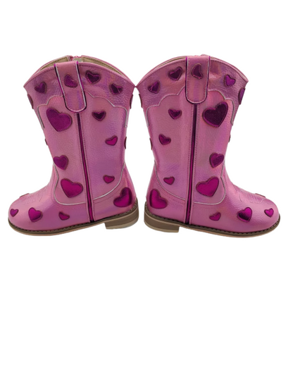 Love Story Embroidered heart cowboy boots