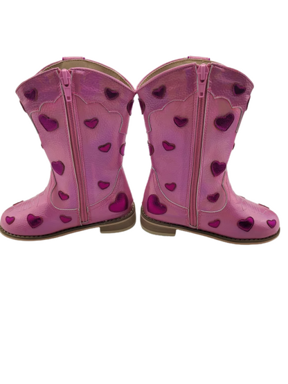 Love Story Embroidered heart cowboy boots