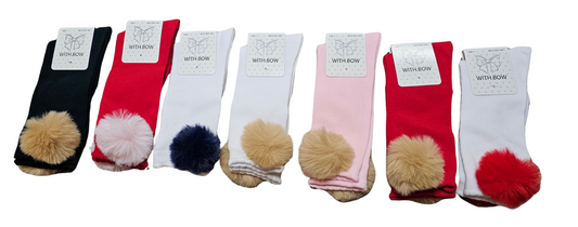 Fur Pom pom socks