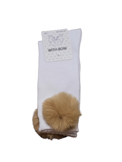 Fur Pom pom socks