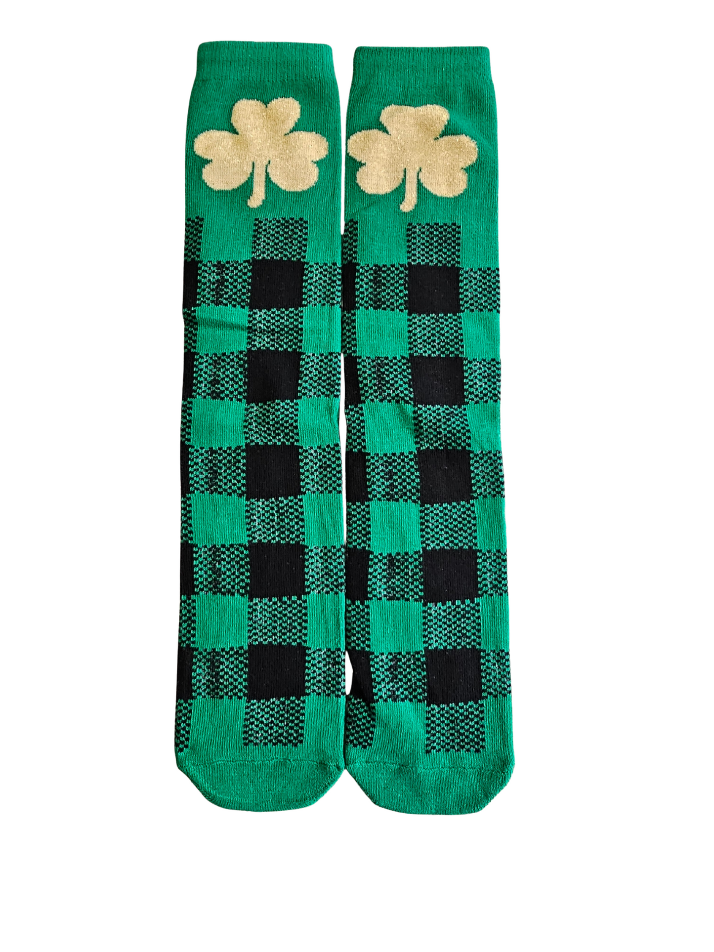 St. Patty's Day 4 leaf clover knee high socks
