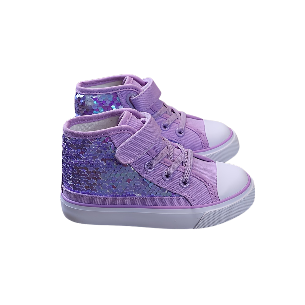 Sequin high top sneakers