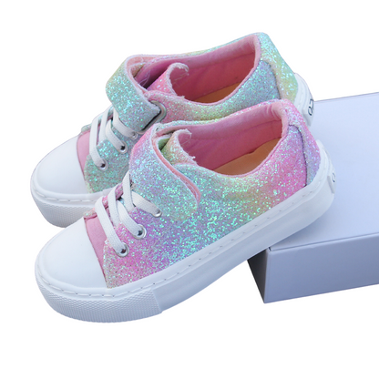 Cotton Candy sparkle sneakers pre order