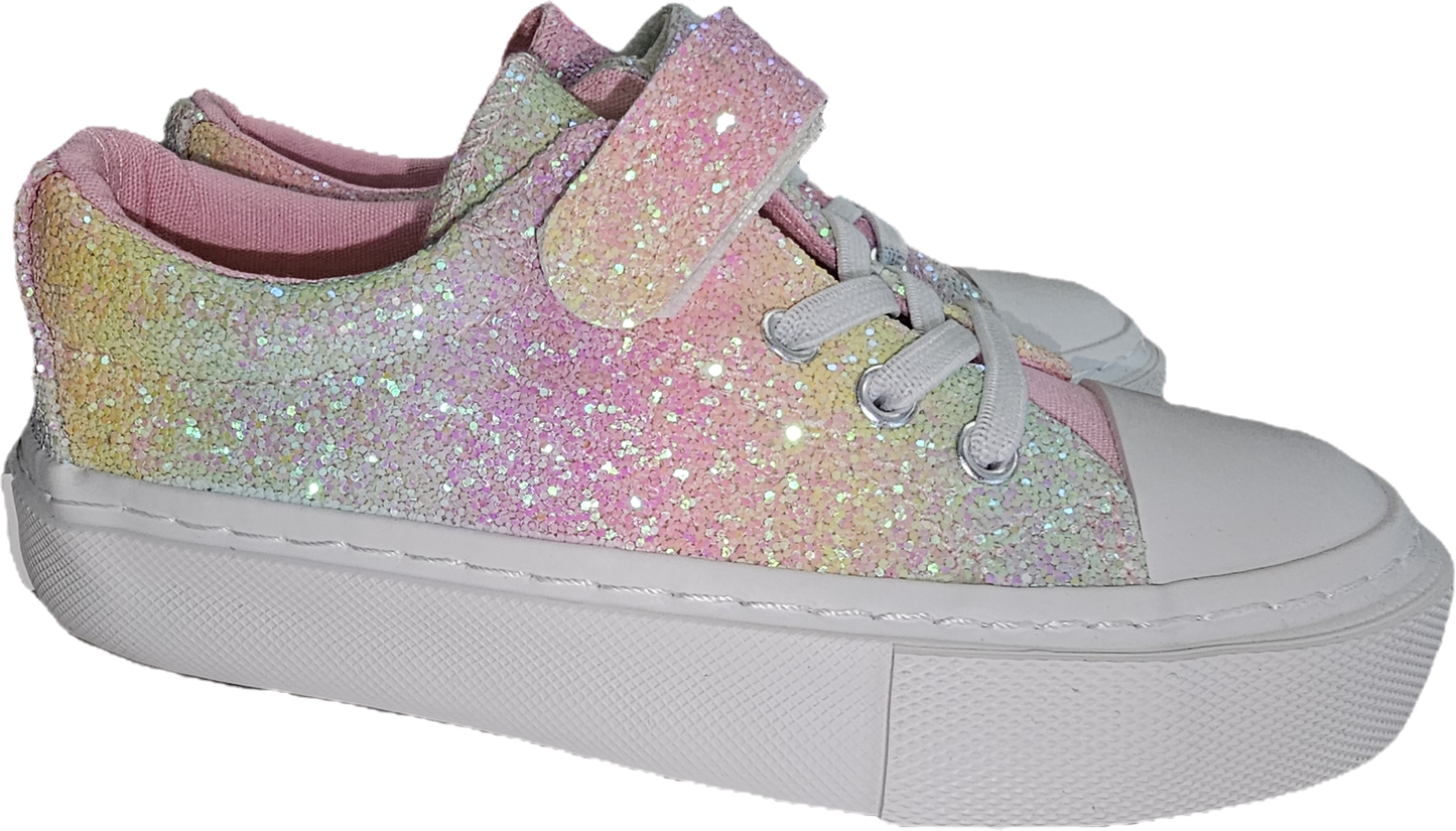 Cotton Candy sparkle sneakers