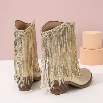 Sadie Fringe Cowgirl Boots