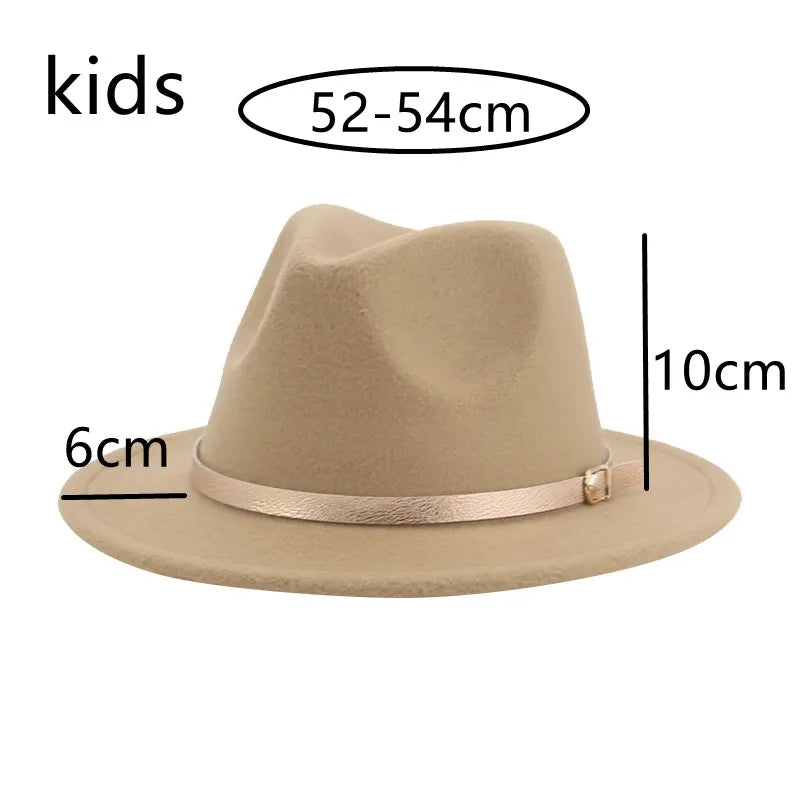Fall fedora belted hat