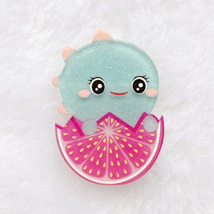 Dino hair clips